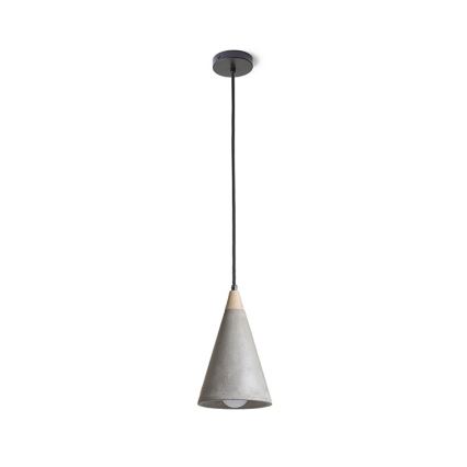 RED - Design Rendl - R12380 - Lámpara colgante HEIDI 1xE27/28W/230V concreto/madera
