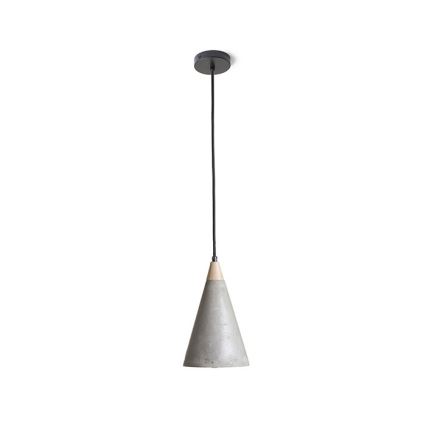 RED - Design Rendl - R12380 - Lámpara colgante HEIDI 1xE27/28W/230V concreto/madera