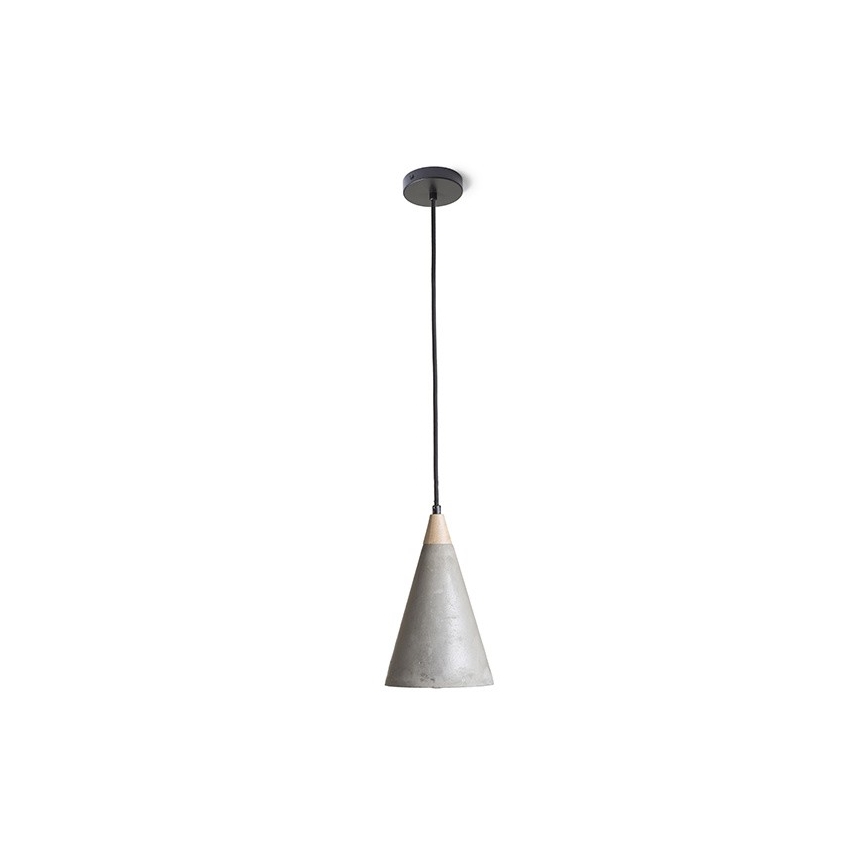 RED - Design Rendl - R12380 - Lámpara colgante HEIDI 1xE27/28W/230V concreto/madera