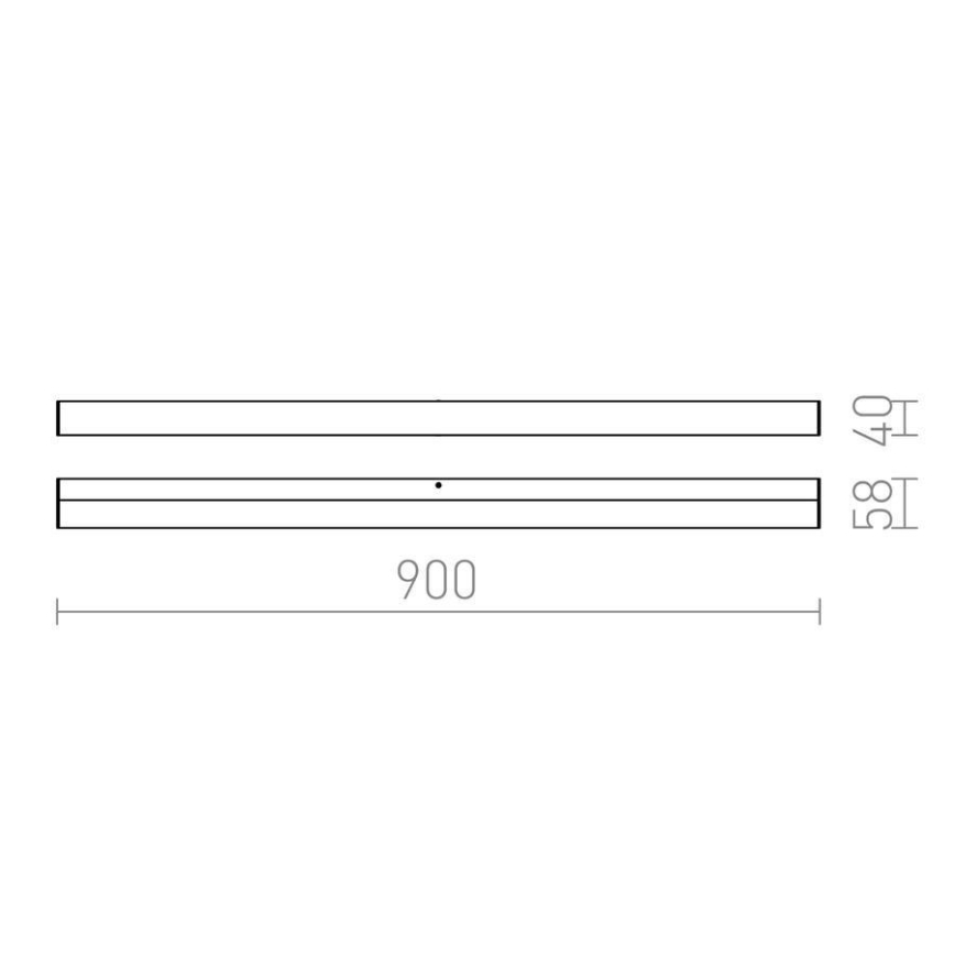 RED - Design Rendl - R12404 - Aplique LED de baño LEVIA LED/18W/230V IP44