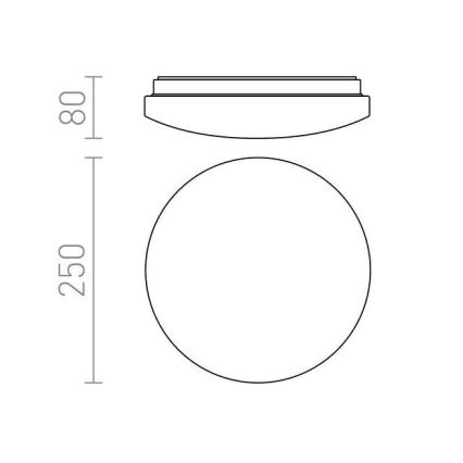 RED - Design Rendl - R12431 - Plafón LED SEMPRE LED/10W/230V