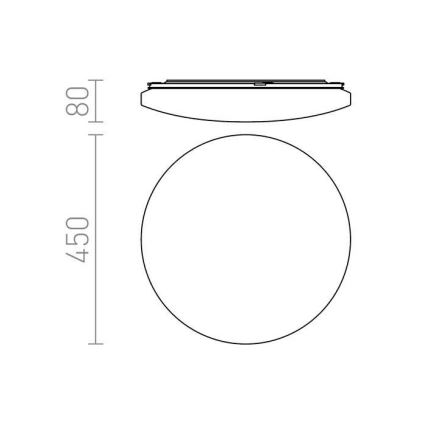 RED - Design Rendl - R12433 - Plafón LED SEMPRE LED/36W/230V redondo
