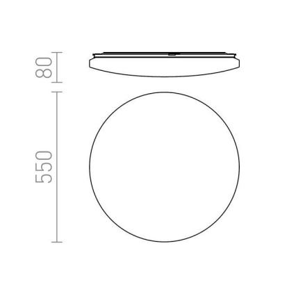 RED - Design Rendl - R12434 - Plafón LED SEMPRE LED/56W/230V redondo