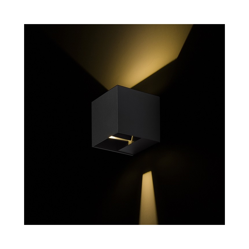 RED-Design Rendl - R12557- Aplique LED de exterior CARRE 2xLED/3W/230V IP54