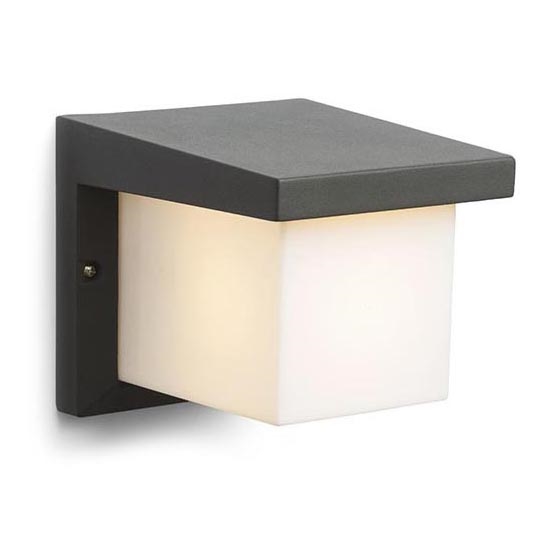 RED - Design Rendl - R12560 - Aplique de exterior HIDE 1xE27/13W/230V IP44