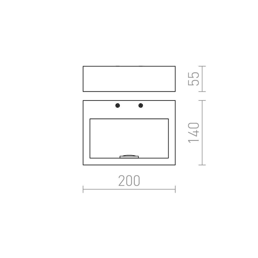 RED - Design Rendl - R12595 - Aplique LED NEMAN LED/10W/230V
