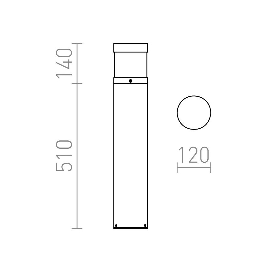 RED - Design Rendl - R12626 - Lámpara LED de exterior ABAX LED/15W/230V IP54 antracita