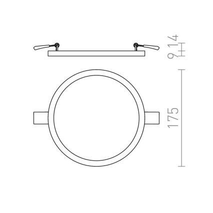 RED - Design Rendl - R12765 - Lámpara empotrada LED HUE LED/18W/230V