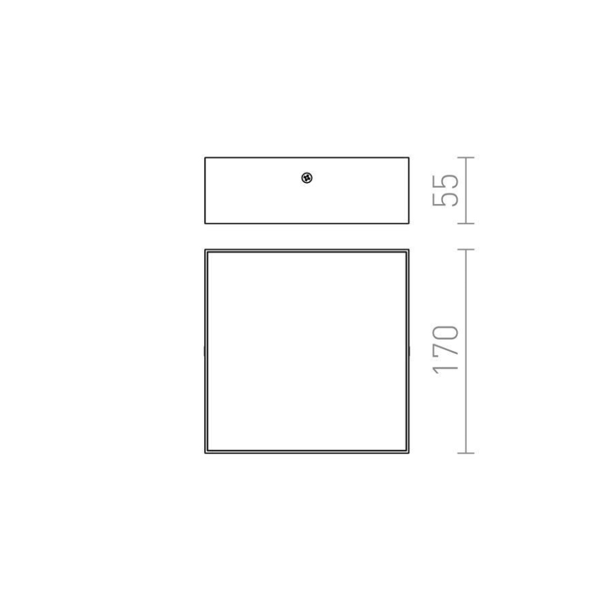 RED - Design Rendl - R12848 - Plafón LED LARISA LED/15W/230V blanco