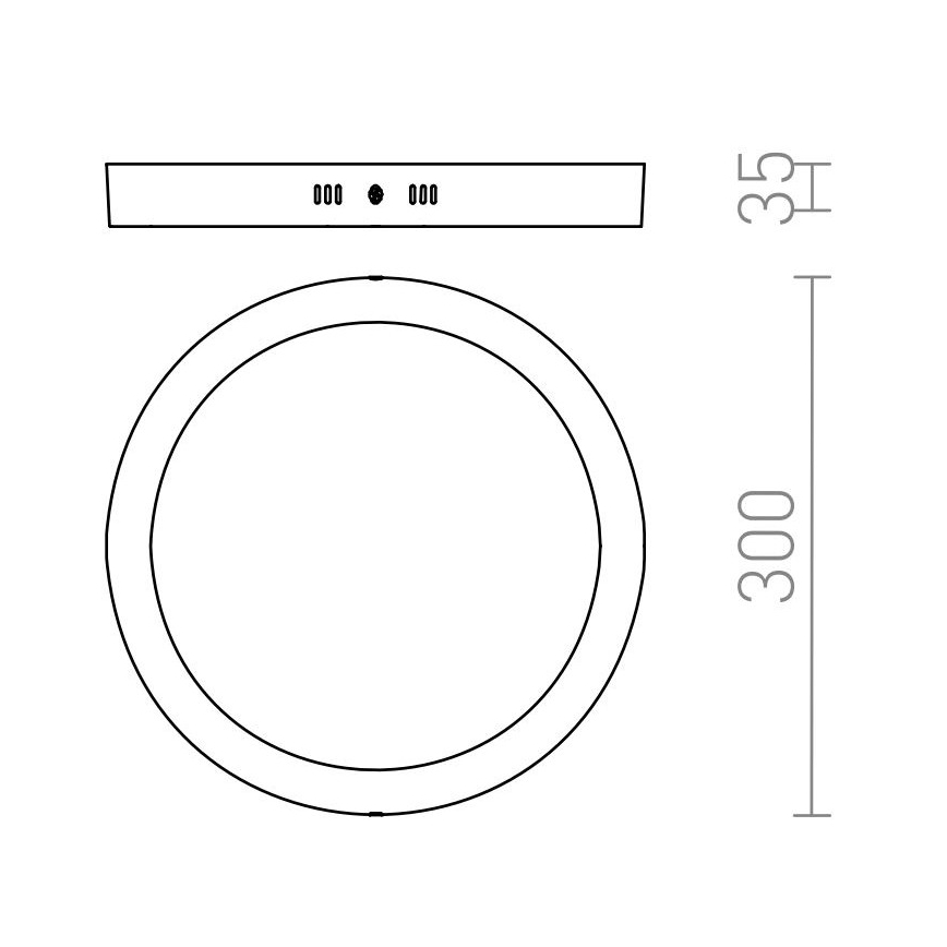 RED - Design Rendl - R12973 - Plafón LED SOCORRO LED/24W/230V