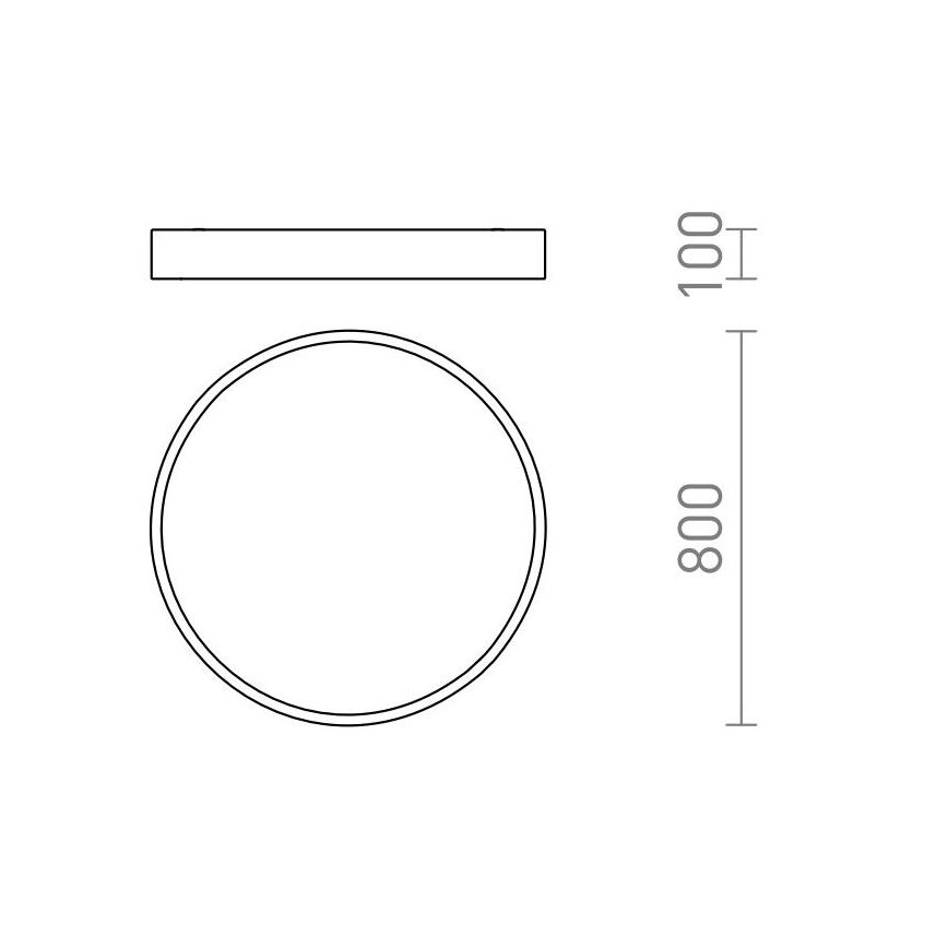 RED - Design Rendl - R13334 - Plafón LED MEZZO LED/100W/230V blanco