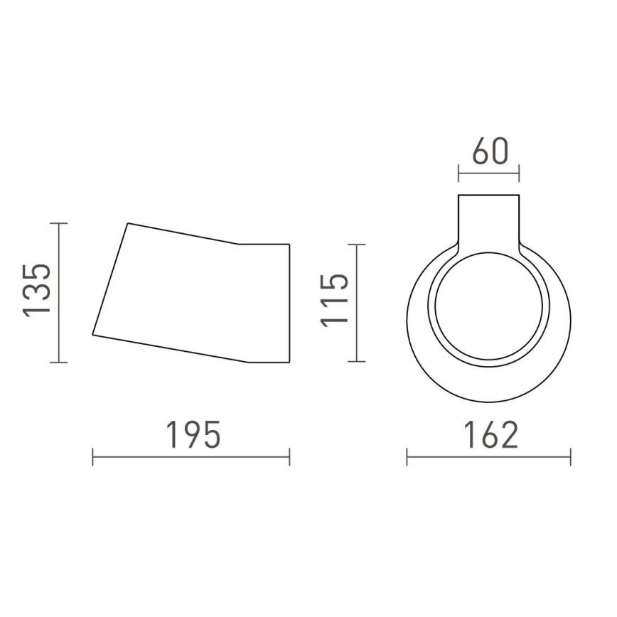 RED - Design Rendl - R13520 - Aplique BENITA 1xE14/25W/230V
