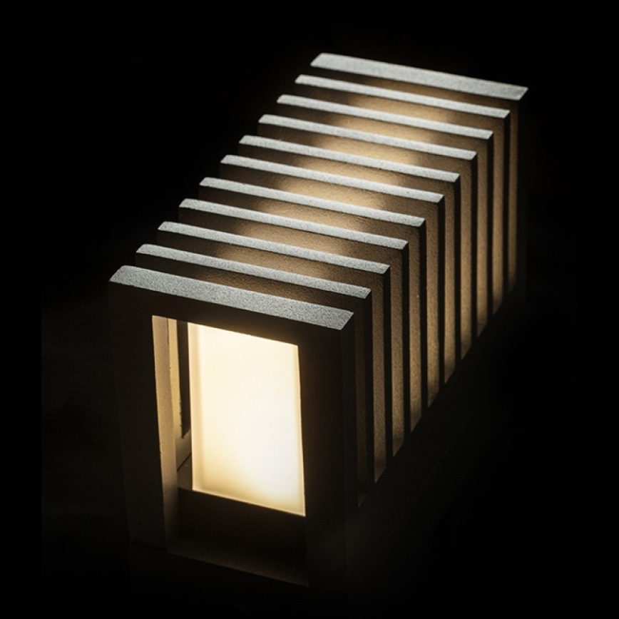 RED - Design Rendl - R13563 - Aplique LED para exterior CLAIRE LED/6W/230V IP54