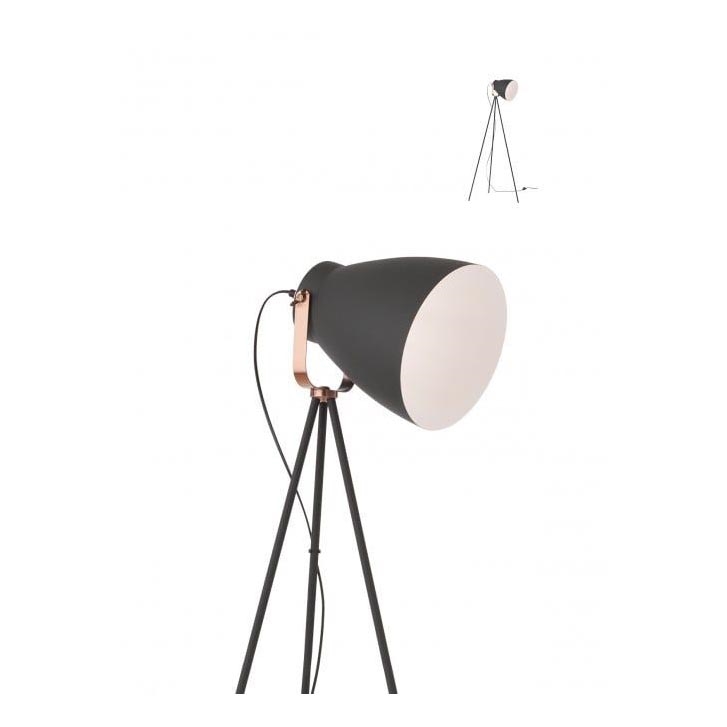 Redo 01-1276 - Lámpara de pie ARNE 1xE27/42W/230V negra