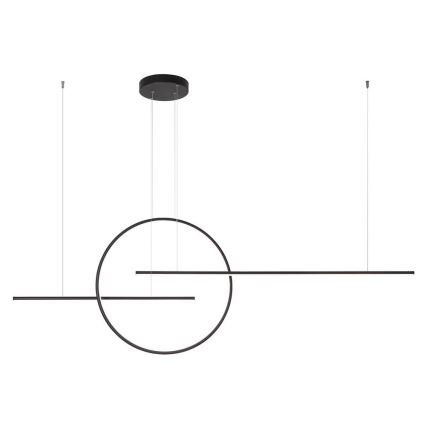 Redo 01-1737 - Lámpara de araña LED regulable en cadena GIOTTO LED/56W/230V negro