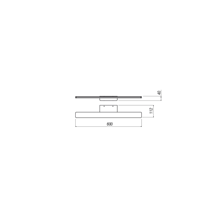 Redo 01-2504 - Iluminación LED para espejos de baño BARRIO LED/17,25W/230V 60 cm CRI 90 IP44 negro