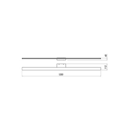 Redo 01-2511 - Iluminación LED para espejos de baño BARRIO LED/34,32W/230V 120 cm CRI 90 IP44 blanco