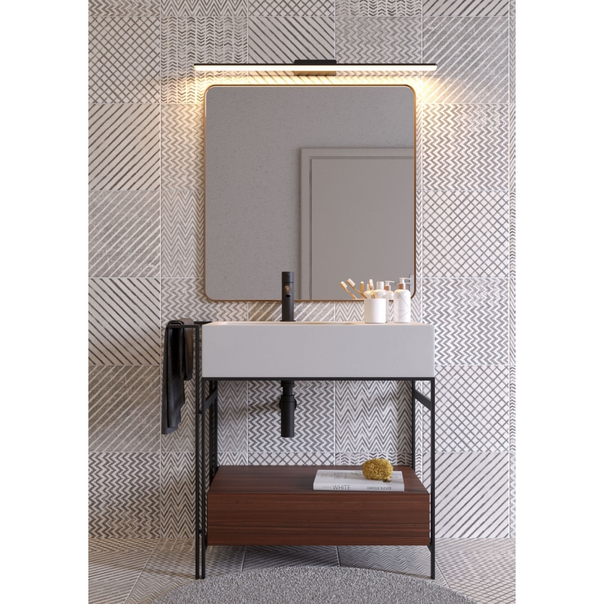 Redo 01-2512 - Iluminación LED para espejos de baño BARRIO LED/34,32W/230V 120 cm CRI 90 IP44 negro