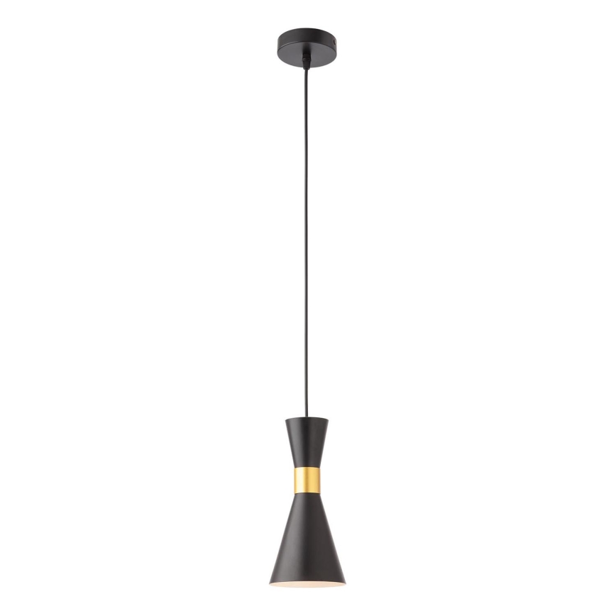 Redo 01-2711 - Lámpara colgante KILT 1xE27/42W/230V diá. 12 cm negro