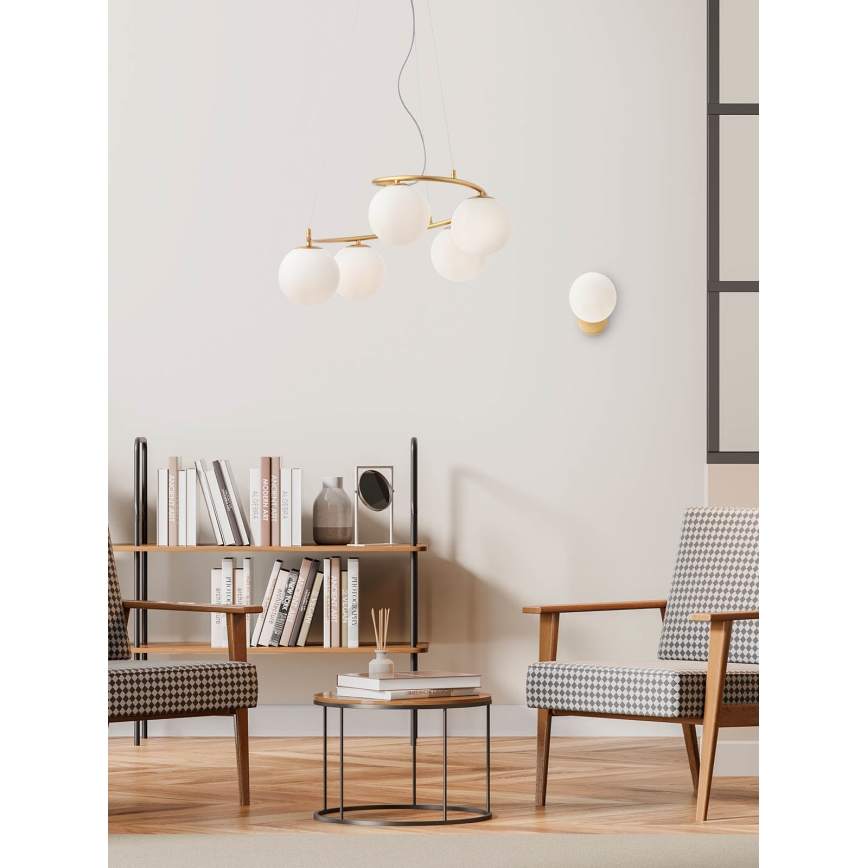 Redo 01-2713 - Aplique VOLLEY 1xE14/28W/230V dorado
