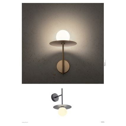 Redo 01-2725 - Aplique PLATO 1xG9/10W/230V dorado