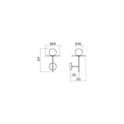 Redo 01-2725 - Aplique PLATO 1xG9/10W/230V dorado