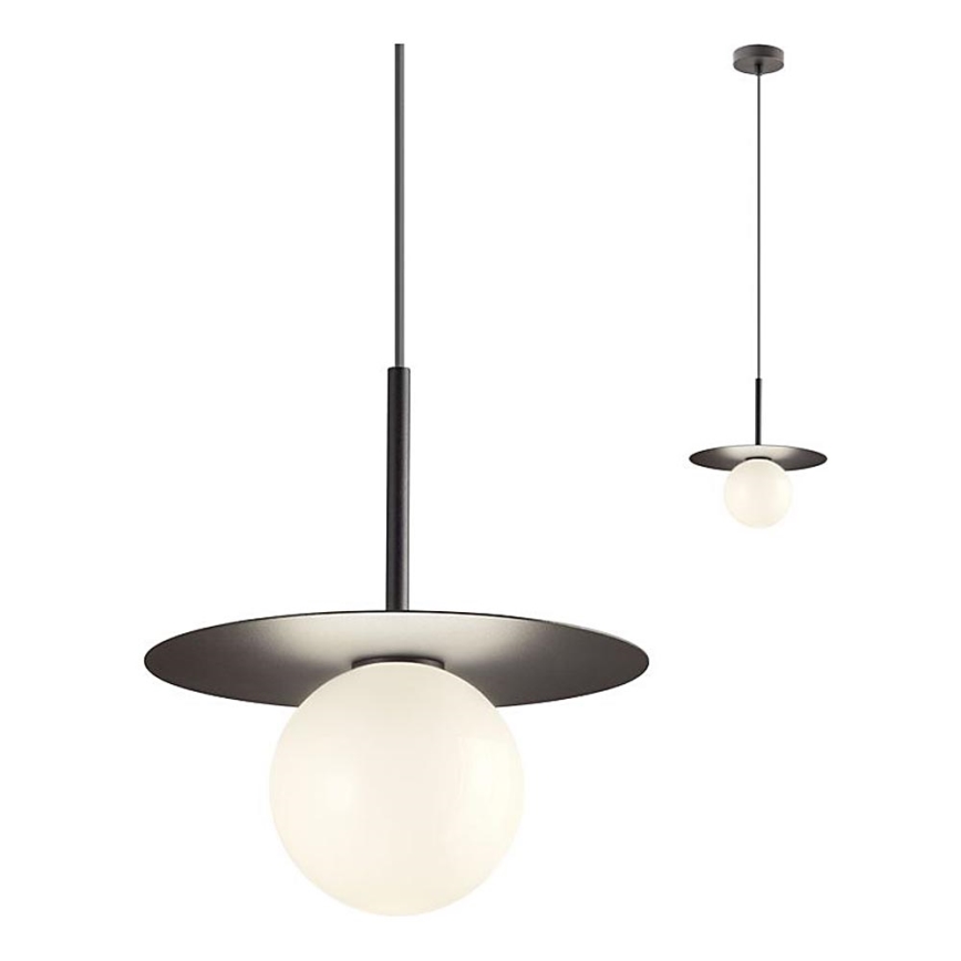 Redo 01-2728 - Lámpara colgante PLATO 1xG9/10W/230V diá. 20 cm negro
