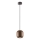 Redo 01-3479 - Lámpara colgante BOOM 1xGU10/10W/230V diá. 12 cm marrón
