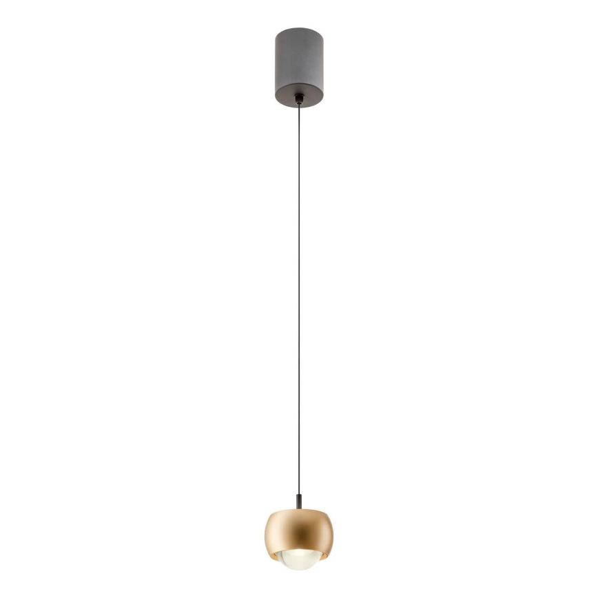 Redo 01-3547 - Lámpara LED colgante AVES LED/12W/230V diá. 9,6 cm CRI 90 dorado