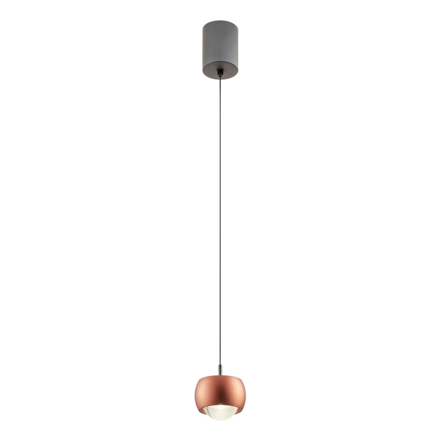 Redo 01-3548 - Lámpara LED colgante AVES LED/12W/230V diá. 9,6 cm CRI 90 cobre