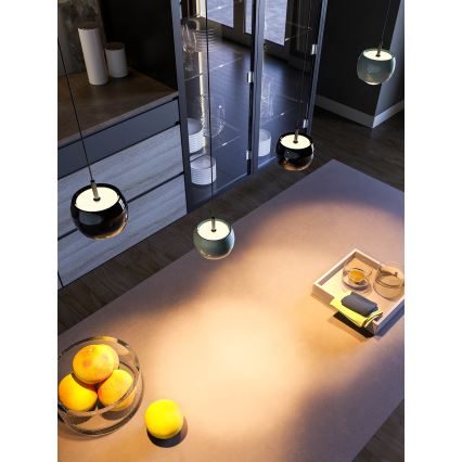 Redo 01-3549 - Lámpara LED colgante AVES LED/12W/230V diá. 9,6 cm CRI 90 gris