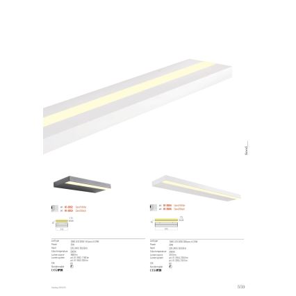 Redo 01-3552 - Aplique LED SEED LED/15W/230V blanco
