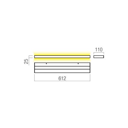 Redo 01-3554 - Aplique LED SEED LED/30W/230V blanco