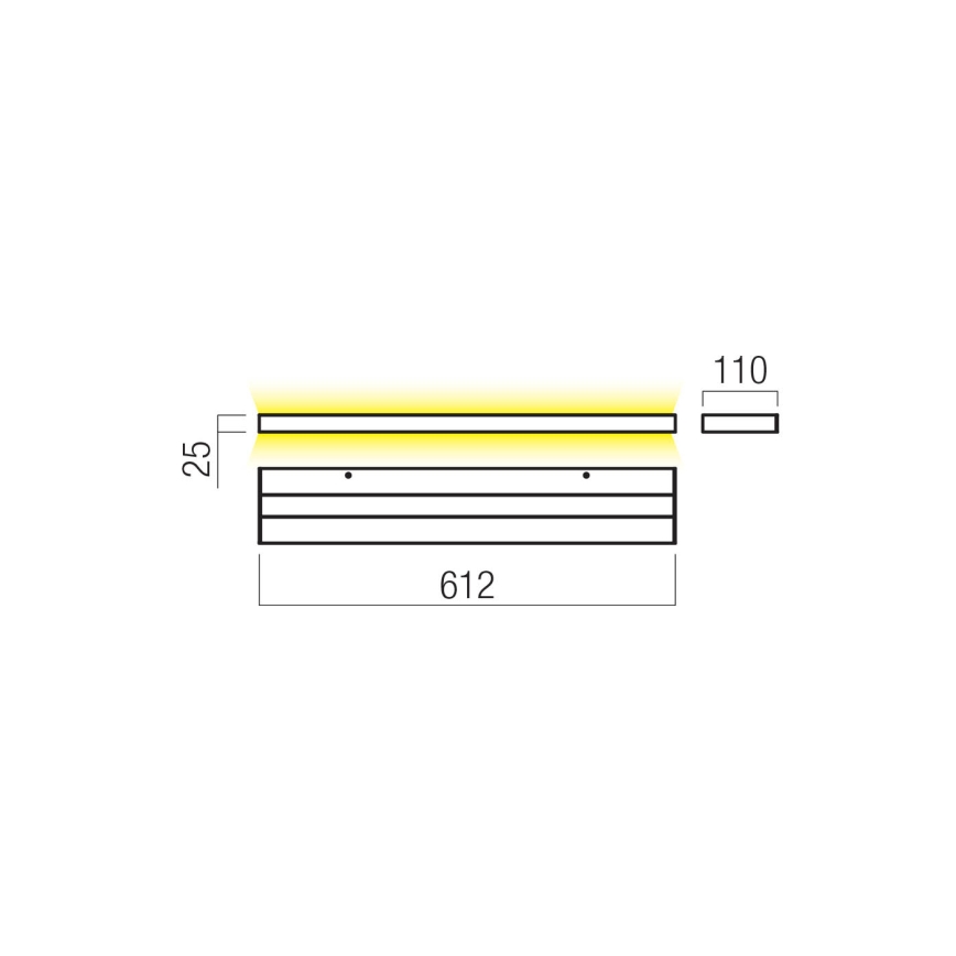 Redo 01-3554 - Aplique LED SEED LED/30W/230V blanco