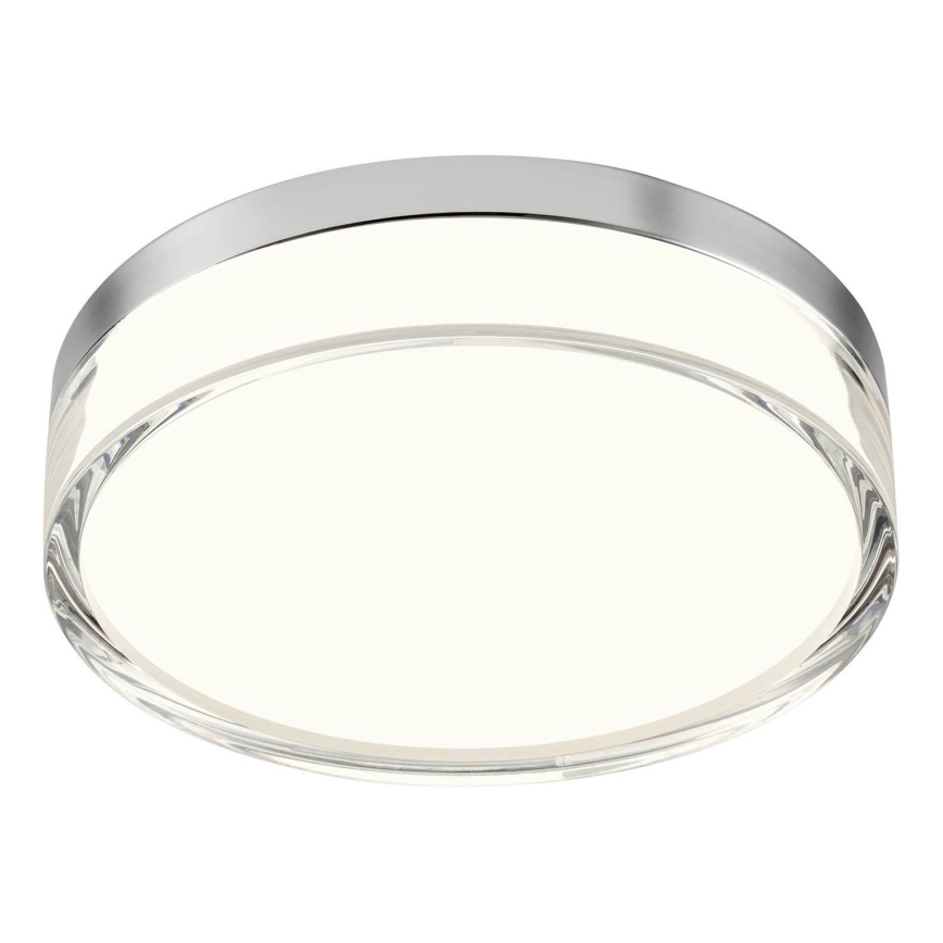 Redo 01-3727 - Plafón LED de baño FRISBI LED/12W/230V diá. 23 cm CRI 90 3000/4000K IP44 cromo brillante