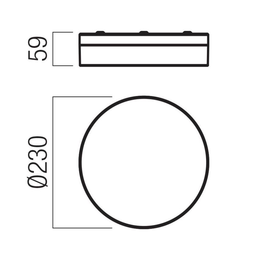 Redo 01-3727 - Plafón LED de baño FRISBI LED/12W/230V diá. 23 cm CRI 90 3000/4000K IP44 cromo brillante