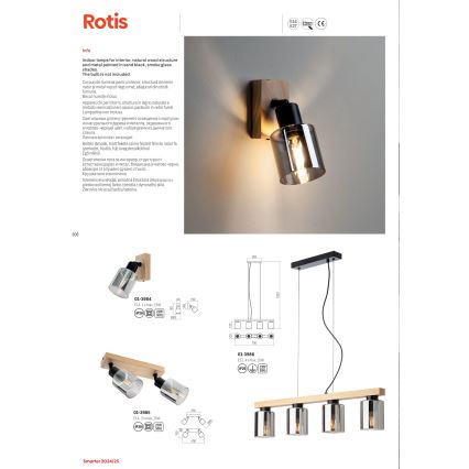 Redo 01-3985 - Foco ROTIS 2xE14/15W/230V