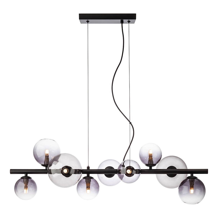 Redo 01-3989 - Lámpara colgante ASTRA 9xG9/8W/230V negro