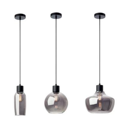 Redo 01-4046 - Lámpara colgante ATLANTIS 1xE27/42W/230V diá. 26 cm negro