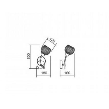 Redo 02-793 - Aplique ANNE 1xE14/28W/230V