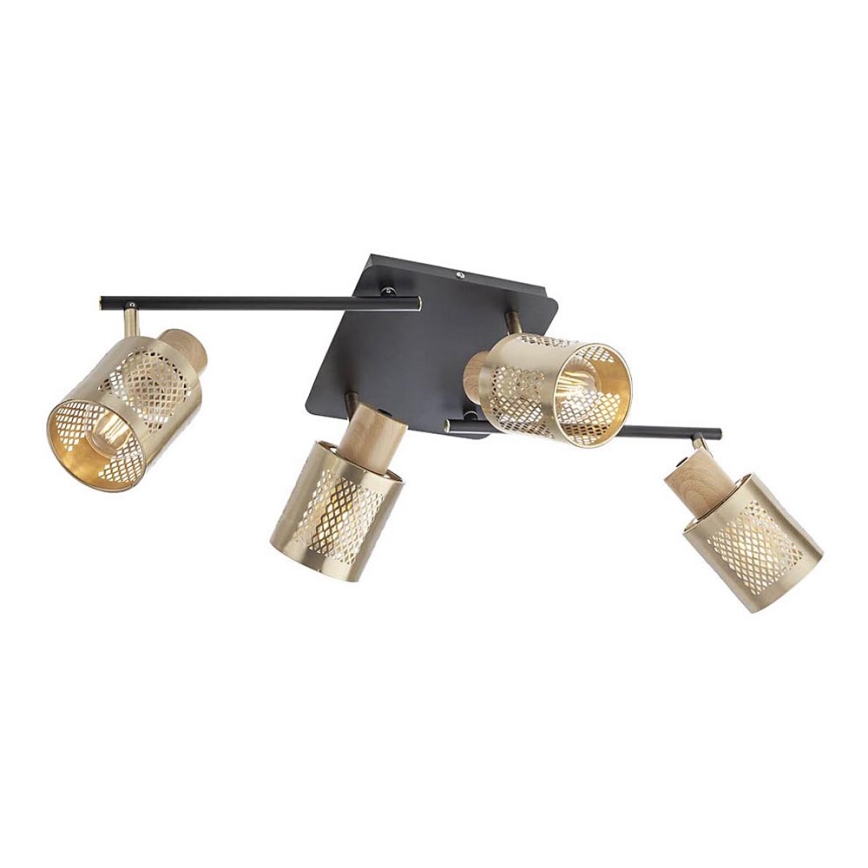 Redo 04-522 - Lámpara de techo BASKET 4xE27/42W/230V bronce