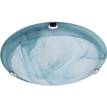 Redo 05-682 - Plafón VIRGINIA 1xE27/42W/230V diá. 25 cm azul