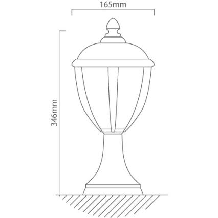 Redo 2604-3K BL - Lámpara exterior LED UNITE LED/6,5W/230V IP44