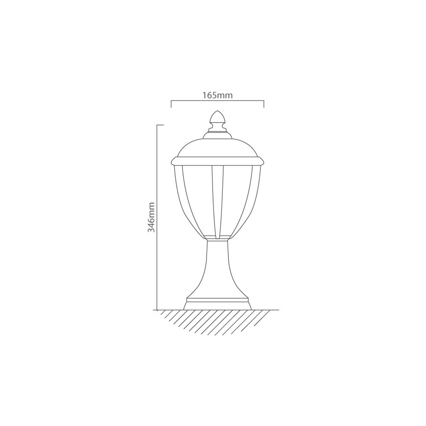 Redo 2604-3K BL - Lámpara exterior LED UNITE LED/6,5W/230V IP44