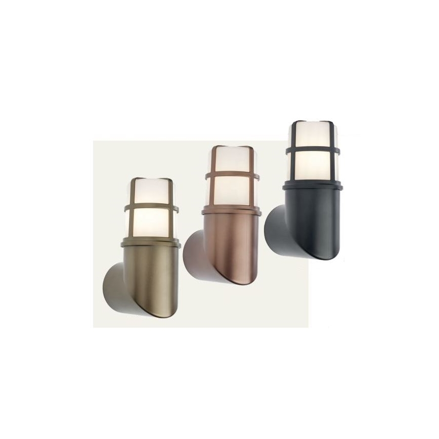 Redo 90198 - Lámpara de pared exterior TRITON 1xE27/28W/230V IP54 negra
