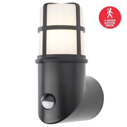 Redo 90201 - Lámpara de exterior con sensor TRITON 1xE27/28W/230V IP54 negro