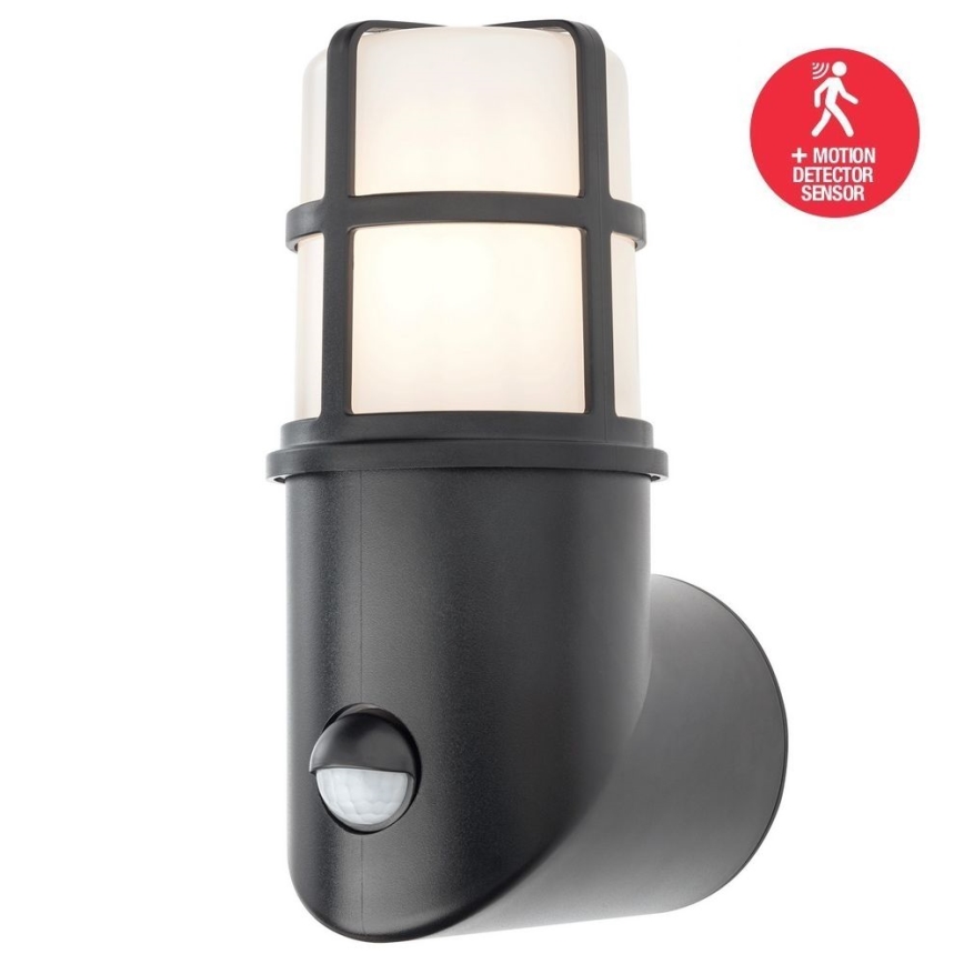 Redo 90201 - Lámpara de exterior con sensor TRITON 1xE27/28W/230V IP54 negro