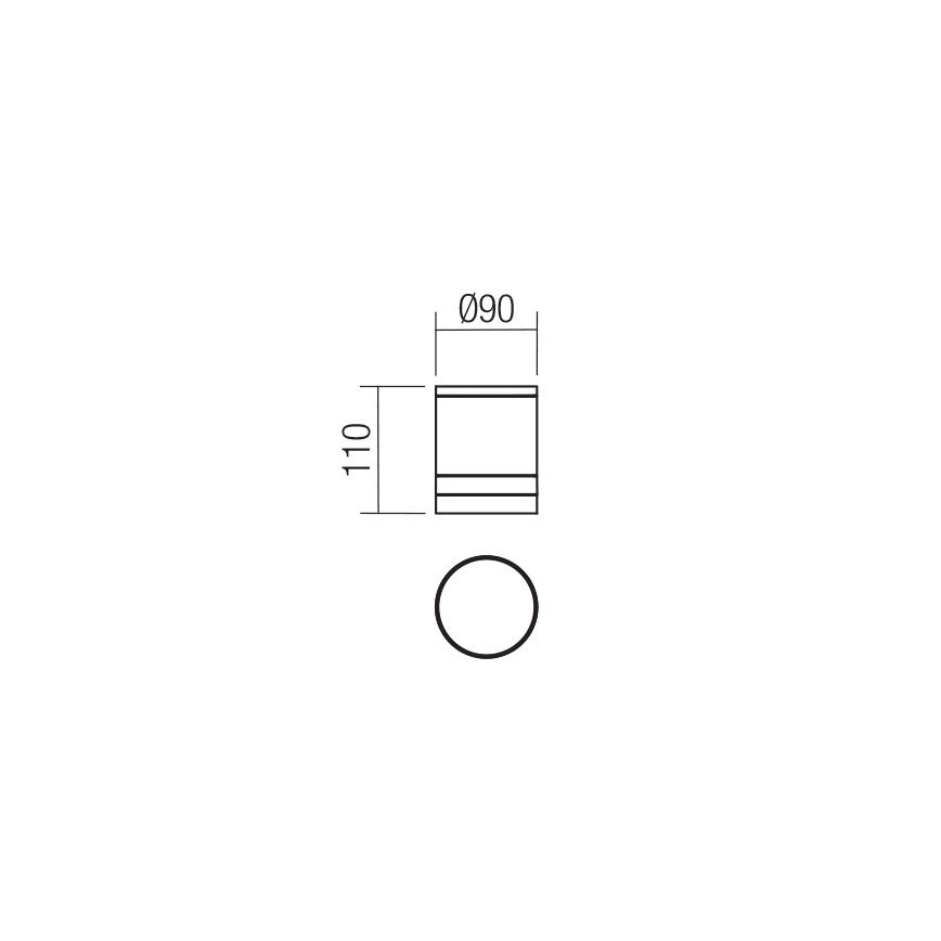 Redo 90519 - Plafón de exterior CARGO 1xGU10/28W/230V IP54 antracita