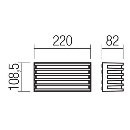 Redo 90638 - Aplique LED para exterior BLAZE LED/12W/230V 3000K IP54 antracita
