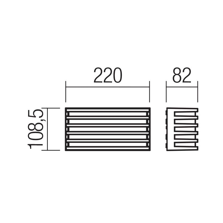 Redo 90638 - Aplique LED para exterior BLAZE LED/12W/230V 3000K IP54 antracita